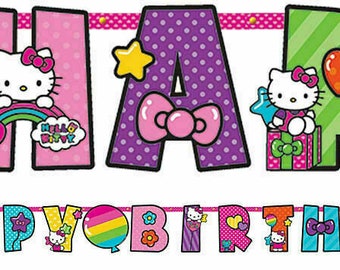 hello kitty numbers etsy