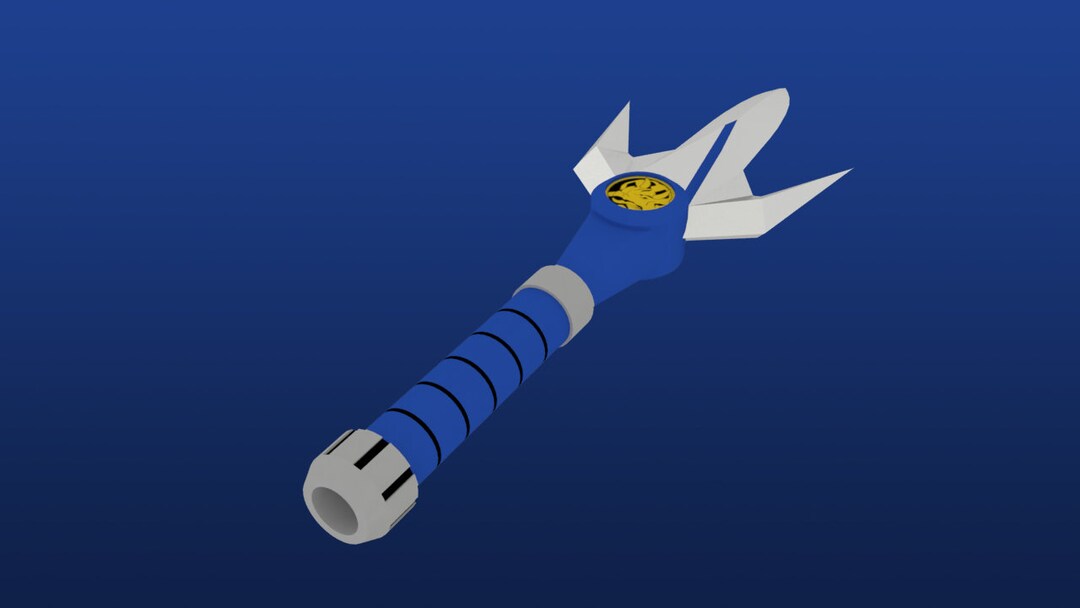Blue Ranger Power Lance Pepakura Pattern - Etsy