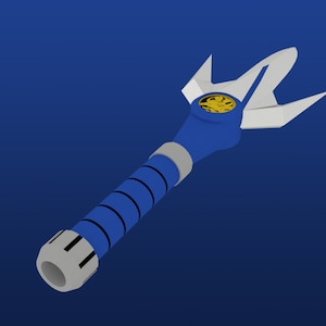 Blue Ranger Power Lance Pepakura Pattern