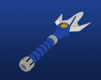 Blue Ranger Power Lance Pepakura Pattern