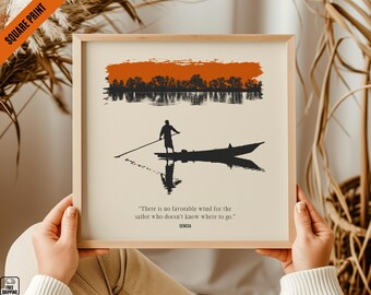 Seneca Quote Art Print Set: Stoic Philosophy Gallery Wall Decor