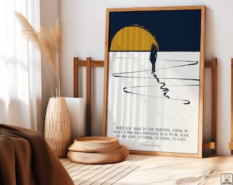Marcus Aurelius Stoic Quote Art Print: Philosophy for Good Life
