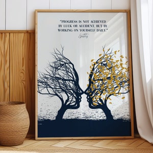 Poster con citazione stoica sull'imprenditore di Epitteto, citazione del filosofo stoico Epitteto nel poster sullo stoicismo, principio stoico per la crescita personale
