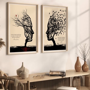 Each vertical poster showcases a profound quote from the likes of roman Emperor Marcus Aurelius and philosopher Epictetus, capturing their insightful teachings on resilience, virtue, and the art of living well in famous quotes about Stoic principles.