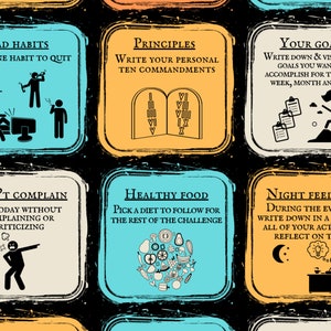 Daily Stoic Training Chart Printable Stoicism Practice, Stoic Workout Set, Stoicism Training Planner, Stoic Exercise Chart Take Action Tools, Self Growth Poster, Daily Stoic Exercise Poster, 30 Stoicism Exercises, Daily Reflection Exercises