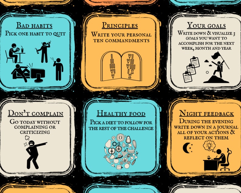 Daily Stoic Training Chart Printable Stoicism Practice, Stoic Workout Set, Stoicism Training Planner, Stoic Exercise Chart Take Action Tools, Self Growth Poster, Daily Stoic Exercise Poster, 30 Stoicism Exercises, Daily Reflection Exercises