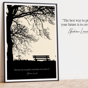 President Abraham Lincoln Quote Art Print, Abraham Lincoln Poster Inspirational Quote, Stoic Quote Print, US President Quote, Lincoln Saying