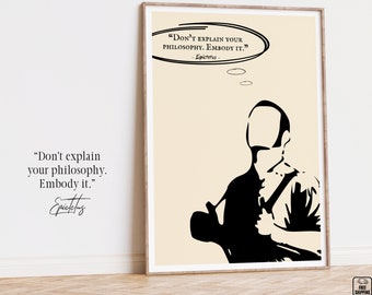 Epictetus Quote Art: Stoic Philosophy Quote, Self Growth Mindset
