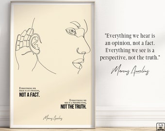 Marcus Aurelius Quote Print: Minimalist Stoicism Wall Art