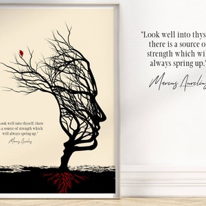 Marcus Aurelius Quote Print: Stoic Philosophy Wall Art