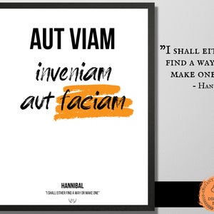 Latijnse poster Romeins citaat decor, positief Latijn citaat kantoor Latijnse zin poster, kunst Latijnse zin Home decor veroveraar Romeins citaat kunst aan de muur