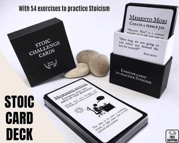Daily Stoic Exercise Card Deck: Stoicism Cards to practice Marcus Aurelius Principles