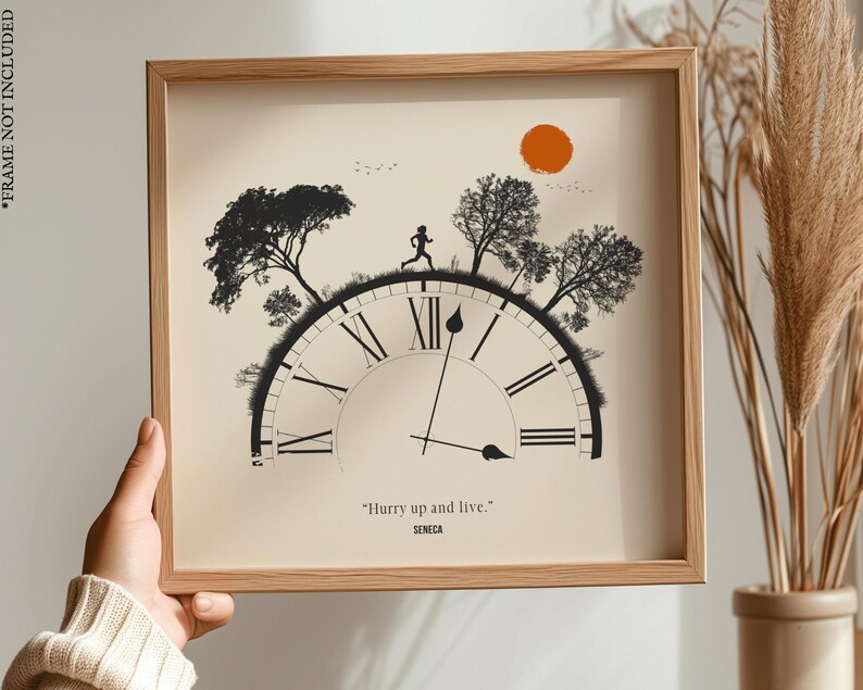 Best Stoic Art Print Bundle Set 3 of Square Posters, Annaeus Seneca