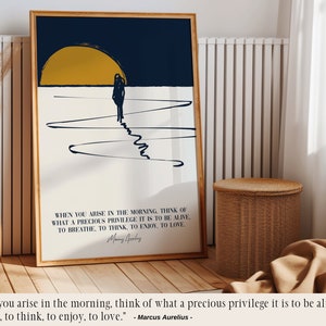 Marcus Aurelius Quote Print about death with Distinction to remember Memento Mori idea and Stoic Virtues. Life attitude and Life Lessons as a overcome cancer, mental strength, Overcome Adversities and resilience to live the moment, to live now.