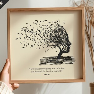 Epictetus Quote Print: Stoic Philosophy Wall Art