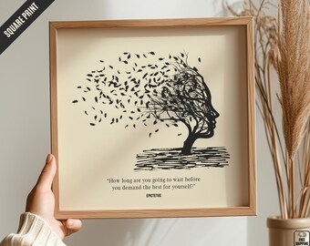 Epictetus Quote Print: Stoic Philosophy Wall Art