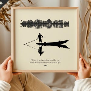 Seneca Stoic Quote Art: Inspirational Wall Prints, Set of 3