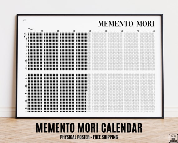 30.5x45.7 Cm – Memento Kalender Poster, Wochen Me Produktbild-Vorschau 5