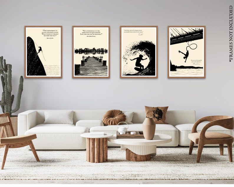 Complementing the profound words are the stunning and original illustrations that adorn each wall poster. Created with a modern touch, these visually captivating artworks effortlessly merge the ancient wisdom of Stoicism with contemporary aesthetics.