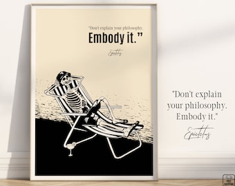 Epictetus Quote Print: Stoic Philosophy Wall Art