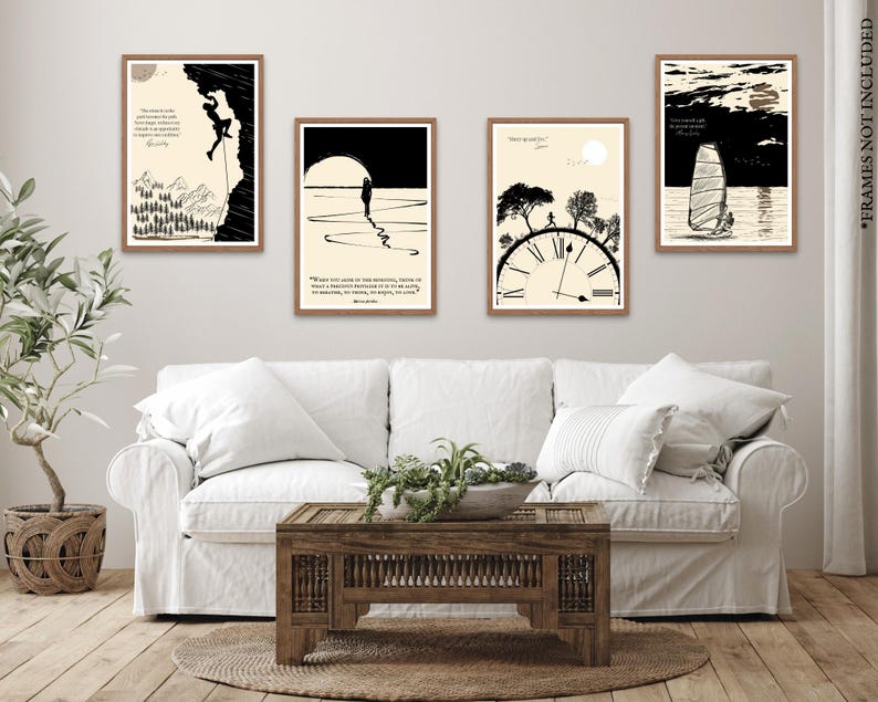 If you are a passionate follower of Stoicism or you seek inspiration for a mindful and purposeful life, this Stoic set of prints is perfect. Hang them in your office, study, or living room to infuse your surroundings with the wisdom of Stoicism.