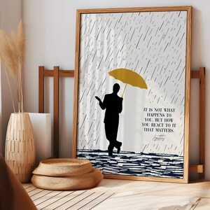 What is the Stoic Dichotomy Of Control in this Epictetus Quote Poster, Stoicism Quote by Stoic Philosopher Epictetus, Daily Stoic Attitude