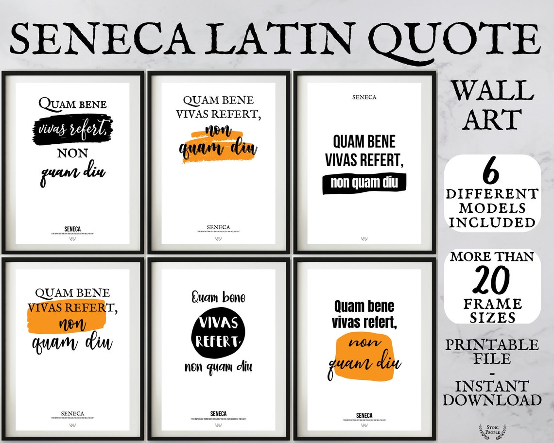 Poster Latin Quote Wall Decor Latin Phrase Wall Art Latin Etsy
