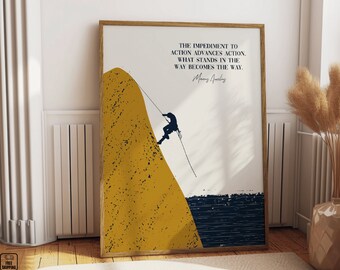 Marcus Aurelius Wall Art: Stoic Philosophy quote poster