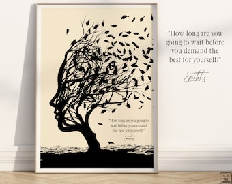 Epictetus Quote Print: Stoic Philosophy Wall Art
