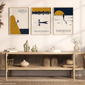 Immerse yourself in the ancient wisdom of the Stoic philosophers Marcus Aurelius and Seneca with this unique set of prints. Each vertical poster showcases a profound quote from the likes of roman Emperor Marcus Aurelius and philosopher Seneca.