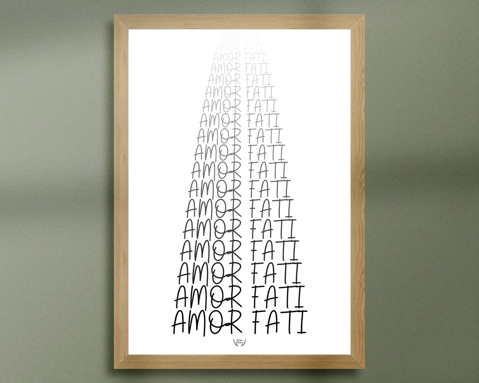 Amor Fati Wall Art Print Stoicism Amor Fati Poster