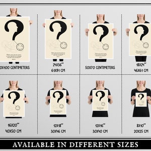 May include: A printable poster with a question mark and a clock, with the text "How long are you going to spend your life waiting for the right time to do the things you want to do? The best time for you is now."  The poster is available in 8 different sizes, ranging from 8x10 inches to 70x100 centimeters.
