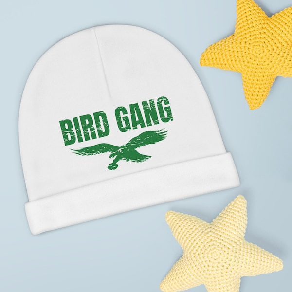Gorro de bebé Bird Gang, sombrero de bebé deportivo de Filadelfia, regalo para gorro recién nacido