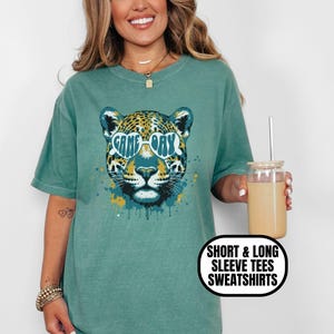 Comfort Colors Jacksonville Football Apparel, Mens & Womens Tee, Crewneck Sweatshirt, Gift For Sports Fan, Game Day Paint Splash