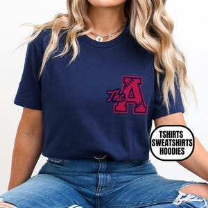 The A Atlanta Baseball Unisex Apparel, Mens & Womens Sports Tshirts/Crewneck Sweatshirts/Hoodies, Gift for ATL Fan, Pocket Design