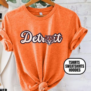 Detroit Baseball Unisex Apparel, Mens & Womens T-shirts/Crewneck Sweatshirts/Hoodies, Gift For Sports Fan, Game Day Outfit, Cursive Detroit