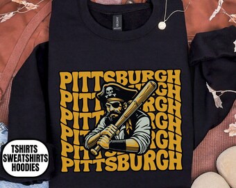 Pittsburgh Baseball Unisex Apparel, T-shirts/Crewneck Sweatshirts/Hoodies, Sports Fan Gift, Game Day Outfit, Echo Batter