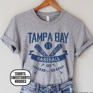 Vintage Style Tampa Bay Baseball Apparel, Mens & Womens T-shirts Crewneck Sweatshirts Hoodies, Gift For Sports Fan, Game Day Gear Outfit