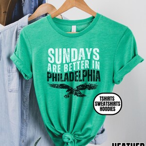 Distressed Philadelphia Football Unisex Apparel, Mens & Womens T-shirts/Crewneck Sweatshirts/Hoodies, Gift Sports Fan