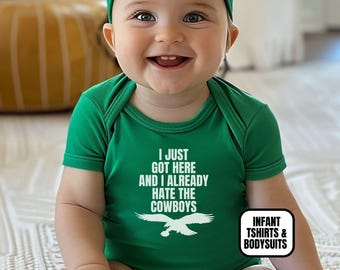 Ropa de bebé de los Philadelphia Flyers, body y camiseta de manga corta para recién nacido, regalo para baby shower de niños y niñas para el día del partido, ¡Acabo de llegar!