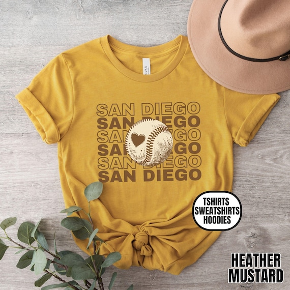 Retro San Diego Baseball Unisex Apparel, Mens & Womens Shirts/Crewneck Sweatshirts/Hoodies, Gift For Sports Fan, Game Day, San Diego Echo