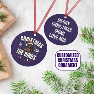 Personalized Baltimore Football Christmas Tree Ornament, Customized Sports Xmas Decor, Metal Holiday Tree Decorations, Gift for Sports Fan