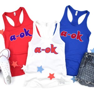 Womens Slim Fit Retro Philadelphia Baseball Racerback Tank Top, Ladies Sleeveless Top, Gift For Sports Fan, Game Day Outfit, A Ok