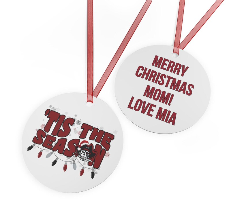 Personalized Tampa Bay Football Christmas Tree Ornament, Customized