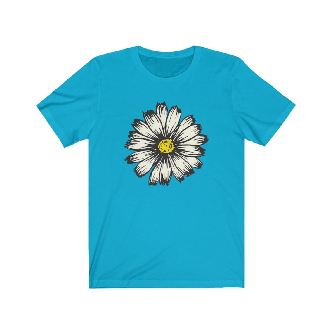 Daisy Flower Short Sleeve T Shirt Tee | Etsy