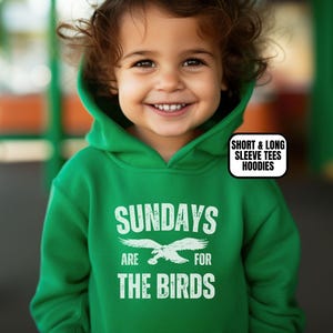 Toddler Distressed Philadelphia Football Apparel, Boys/ Girls Long & Short Sleeve Tees Hoodies, Gift Sports Fan, Kids Game Outfit, Sundays