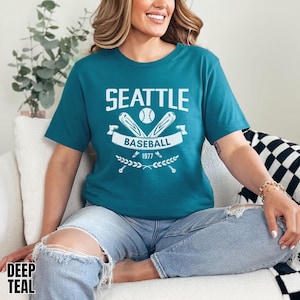 Vintage Style Seattle Baseball Unisex Apparel, Mens & Womens T-shirts Crewneck Sweatshirts Hoodies, Gift For Sports Fan, Game Day Outfit