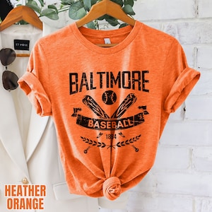 Vintage Style Baltimore Baseball Baseball T-shirt Crewneck Sweatshirt Hoodie, Mens & Womens Apparel, Gift For Sports Fan, Game Day Gear