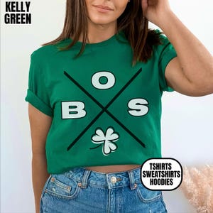 Boston Basketball Unisex Apparel, Mens & Womens T-shirts/Crewneck Sweatshirts/Hoodies, Gift for Sports Fan, Game Day Outfit, BOS Shamrock