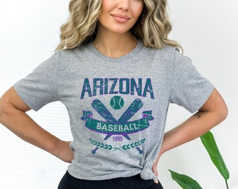 Vintage Style Arizona Baseball T-shirt Crewneck Sweatshirt, Mens & Womens Apparel, Gift For Sports Fan, Game Day Gear